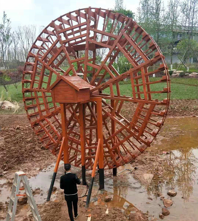 四川防腐木水車