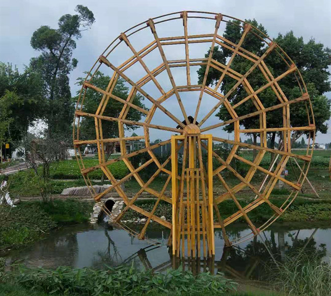 成都防腐木水車