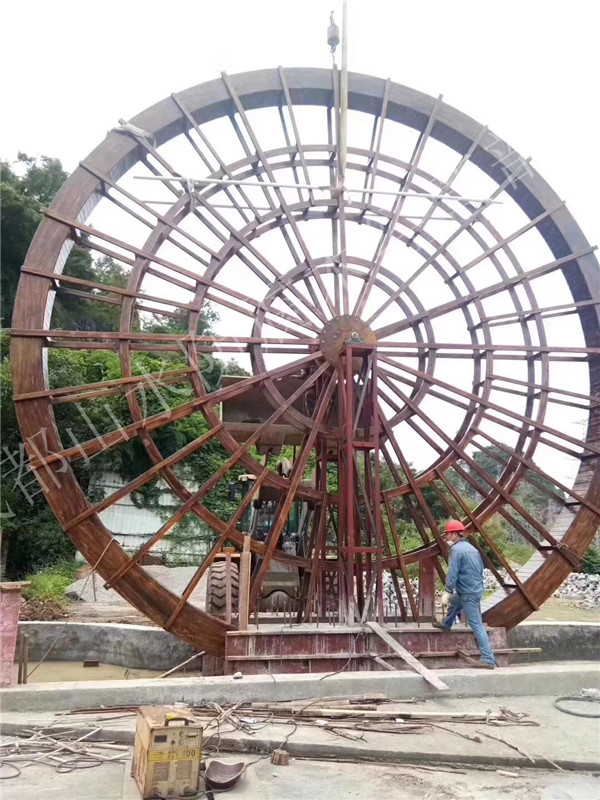 成都防腐木水車
