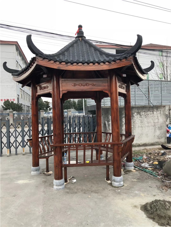 成都防腐木涼亭安裝