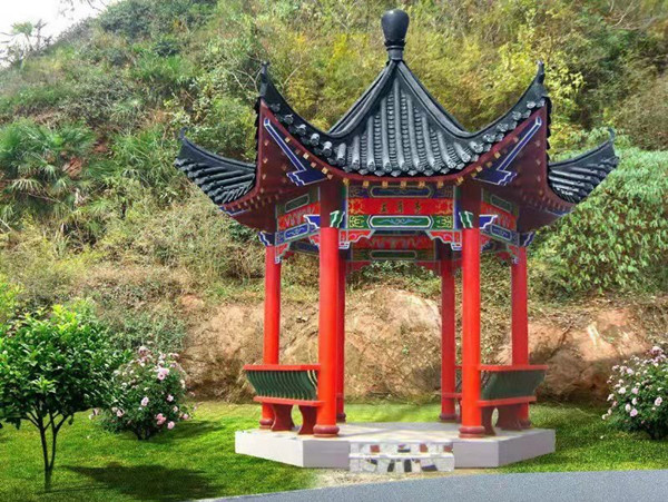 四川防腐木涼亭